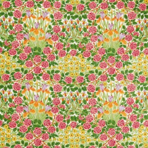 Tkanina bawełniana z kwiatami Morris & Co. 227222 Campanula Bedford Park Fabric