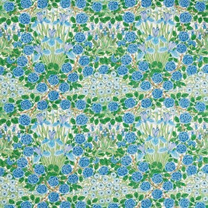 Tkanina bawełniana z kwiatami Morris & Co. 227224 Campanula Bedford Park Fabric