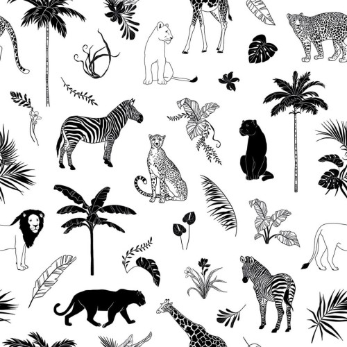 Tapeta zwierzęta dżungli Lilipinso H0660 Animals Mix