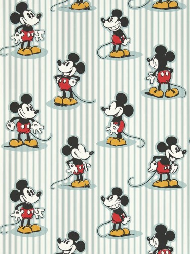 Tapeta Disney Myszka Miki i pasy Sanderson 217271 Mickey Stripe