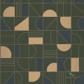Tapeta geometryczna Art-deco Caselio LBY 102106179 Puzzle Labyrinth
