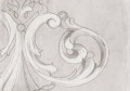 Tapeta z liściem akantu Tecnografica 60150 Capitello Ivory Deco