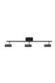 Lampa sufitowa listwa ryflowane tuby Hubble 3 Long Black 483311 Globen