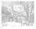 Mural ze zwierzętami leśnymi Esta 159065 Forest Friends