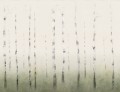 Fototapeta brzozowy las Sandberg S10170 Sundborn Spring Green Huset i Solen