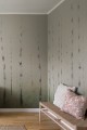 Fototapeta brzozowy las Sandberg S10170 Sundborn Spring Green Huset i Solen
