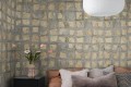 Fototapeta jak płytki Rebel Walls R19299 Gold Leaves Gold Imperfections