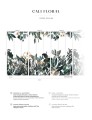 Mural tropikalna roślinność PaperMint CALI FLORAL Dark Green 1033 Origins