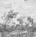 Mural krajobraz natury PaperMint Fontainebleau Grisaillle 926 Origins