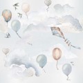 Tapeta balony, latawce i ptaki Balloons Fairytale Dekornik DEKO.TAP.059