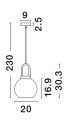 Lampa wisząca nowoczesna Luces Exclusivas BANES LE42653