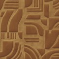Tapeta tekstylna geometryczna 3D welur Casamance 71490349 Arcane