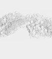Fototapeta gliniane groszki z efektem 3D Rebel Walls R18748 Scattered Dots White Natural Aesthetics