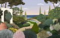 Fototapeta krajobraz śródziemnomorskiego ogrodu Les Dominotiers DOM3011 Jardin Mediterraneen Volume 13