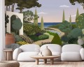 Fototapeta krajobraz śródziemnomorskiego ogrodu Les Dominotiers DOM3011 Jardin Mediterraneen Volume 13