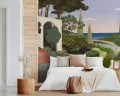 Fototapeta krajobraz śródziemnomorskiego ogrodu Les Dominotiers DOM3011 Jardin Mediterraneen Volume 13