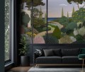 Fototapeta krajobraz śródziemnomorskiego ogrodu Les Dominotiers DOM3011 Jardin Mediterraneen Volume 13