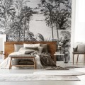 ! OKAZJA 24H ! Tapeta 272 x 190 cm egzotyczna dżungla Inkiostro Bianco Jubatus INKLMQW1902 Inediti Cruise Collection