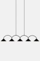 ! OKAZJA ! 1szt / 24H Lampa wisząca stożki i łuki Curve 5 Black 472011 Globen 