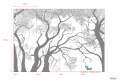 Panel Texam MACRO-014 Trees Gypsum