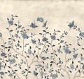 Fototapeta kwiatowe pnącza i motyle Rebel Walls R20358 Whispering Petals Blue Poetic