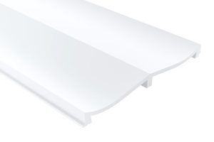 Panel ścienny malowany biały 3D WP004TP Eterno Mardom Decor – wys. 200 cm