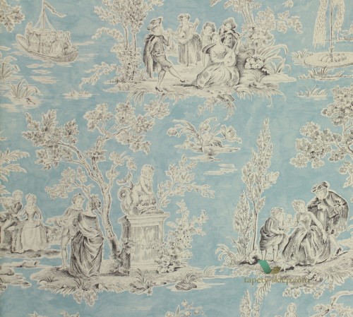 Tapeta Toile de Jouy 214064 Sanderson Fabienne