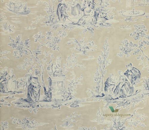 Tapeta Toile de Jouy 214065 Sanderson Fabienne