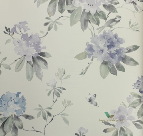 Tapeta kwiaty Sanderson 216266 Waterperry Rhodera