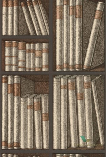 Tapeta Półka z Książkami Cole&Son Ex Libris 114/15030 Fornasetti Senza Tempo