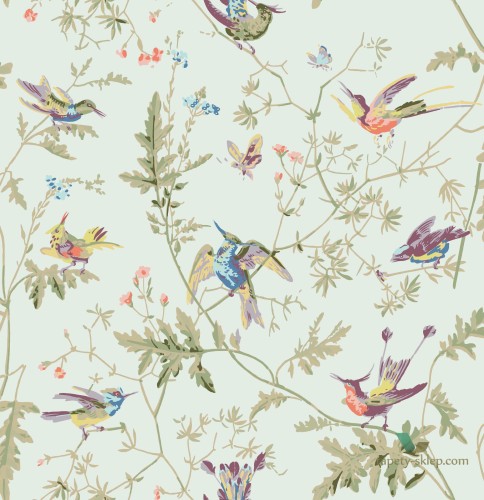 Tkanina z botanicznym wzorem Cole&Son Hummingbirds F62/1004 The Contemporary Collection