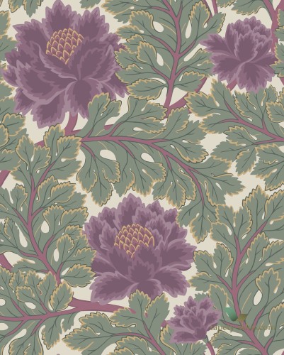 Tapeta Kwiaty Vintage Cole&Son Aurora 116/1001 Pearwood