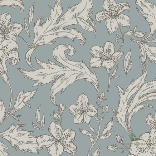 Tapeta Sandberg 813-36 Karin Misty Blue Ett Hem