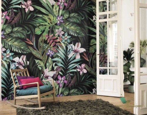 Mural egzotyczna roślinność Casadeco 81347235 Beauty Full Image
