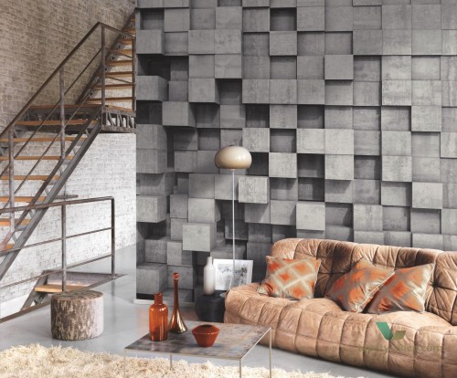 Mural z efektem 3D Casadeco 84979311 Beauty Full Image