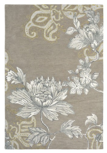 Beżowy Dywan Wedgwood w Kwiaty - FABLED FLORAL GREY 37504