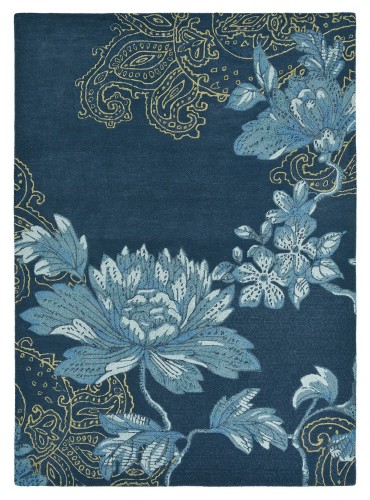 Niebieski Dywan Wedgwood w Kwiaty - FABLED FLORAL NAVY 37508