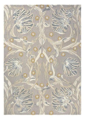 Szaro Beżowy Dywan William Morris w Kwiaty - PIMPERNEL LINEN 28701