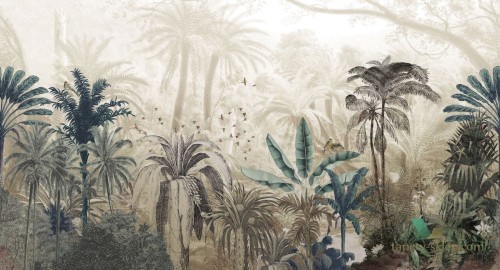 Tapeta dżungla Muance MU12034 Carlton Gardens II Cobalt
