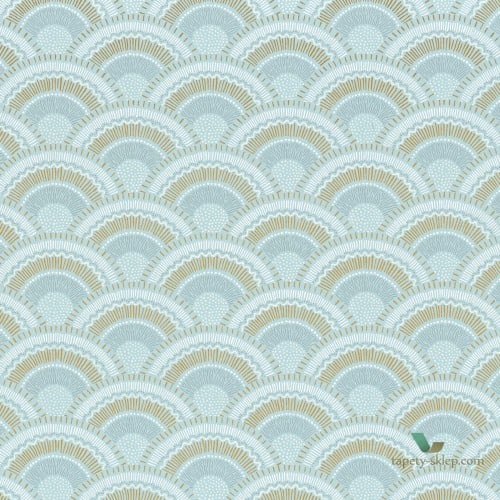 Tapeta w wachlarze art-deco Casamance Otto 74821340 Printemps Viennois