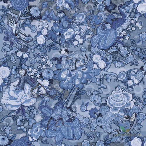 Tapeta Egzotyczna Arte Moooi MO3012 Rendezvous Tokyo Blue Tokyo Blue