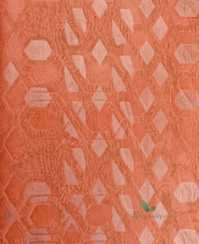 Tapeta z geometrycznym wzorem Casamance 73470465 Copper