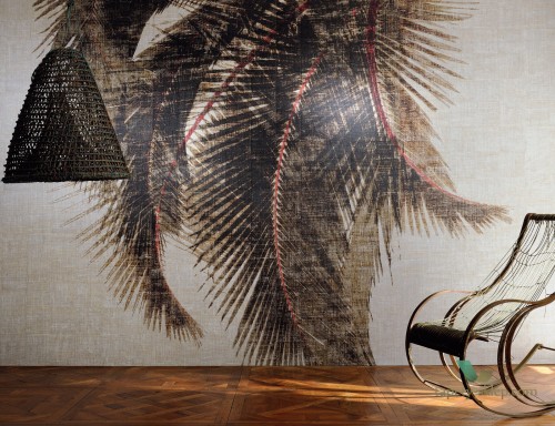 Mural Liście Palmy Elitis VP 60301 Cuba Libre Raffia & Madagascar