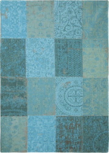 Turkusowy Dywan Louis De Poortere Patchwork - AZURE 8015