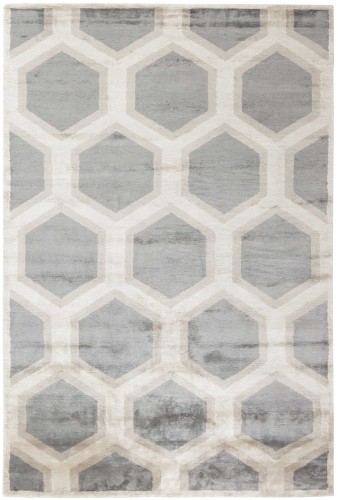 Beżowo Szary Dywan Reza's Geometryczny - COSMOU DECOR 7052