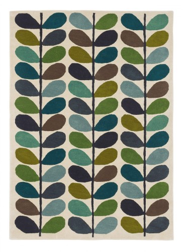 Kolorowy Dywan Orla Kiely w Liście -  MULTI STEM KINGFISHER 059507