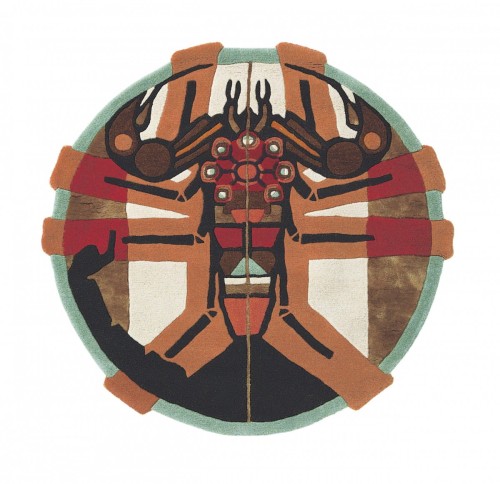 Nowoczesny Okrągły Dywan Ted Baker w Znak Zodiaku Skorpion - ZODIAC SCORPIO 161805