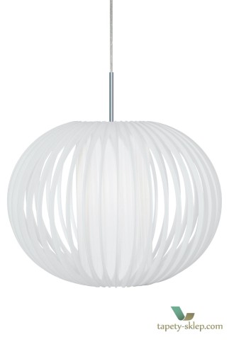 Lampa wisząca Plastic straps XL White / Chrome 873108 Globen