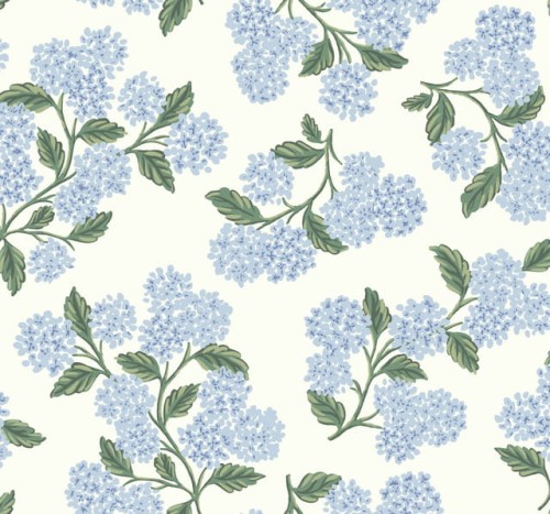 Tapeta Kwiaty Hortensji York Wallcoverings RI5143 Hydrangea Rifle Paper Co.