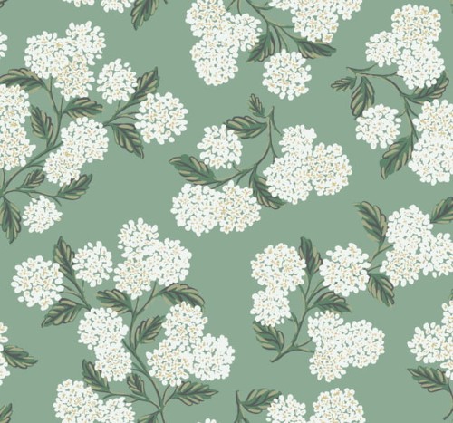Tapeta Kwiaty Hortensji York Wallcoverings RI5145 Hydrangea Rifle Paper Co.